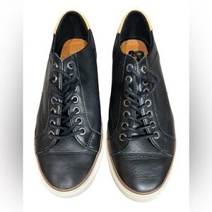 Coach Men’s Perkins Black Leather Sneakers Size 7D